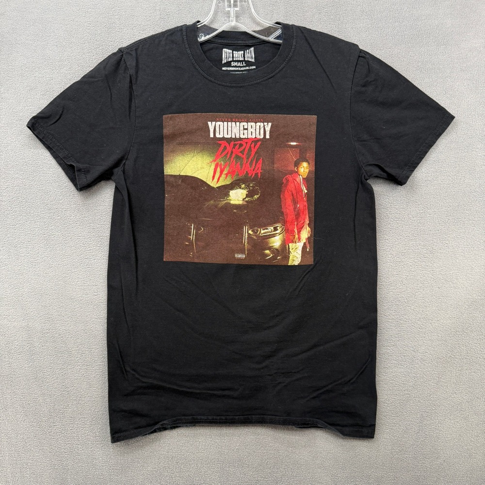 Never Broke Again YoungBoy NBA T-Shirt Black Small Dirty Iyanna Graphic